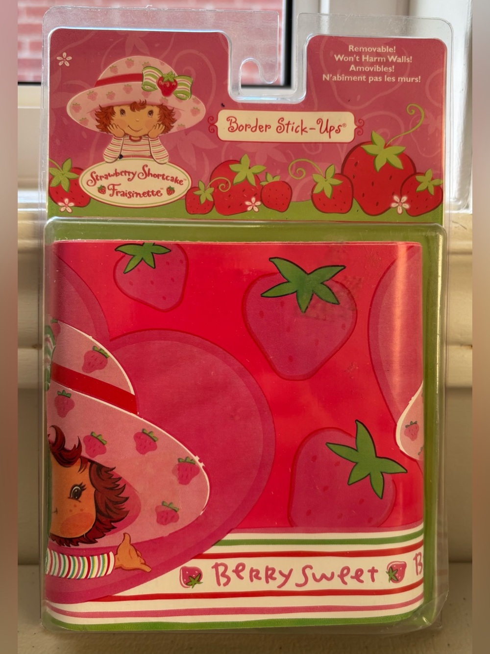 Strawberry Shortcake Border Stick-Ups Vintage 2003 Priss Prints 5”x15’ Sealed